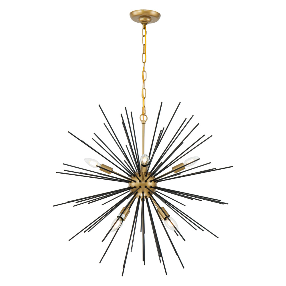 Elegant Pendant Light - Black, L 30" (LD5038D30BK)