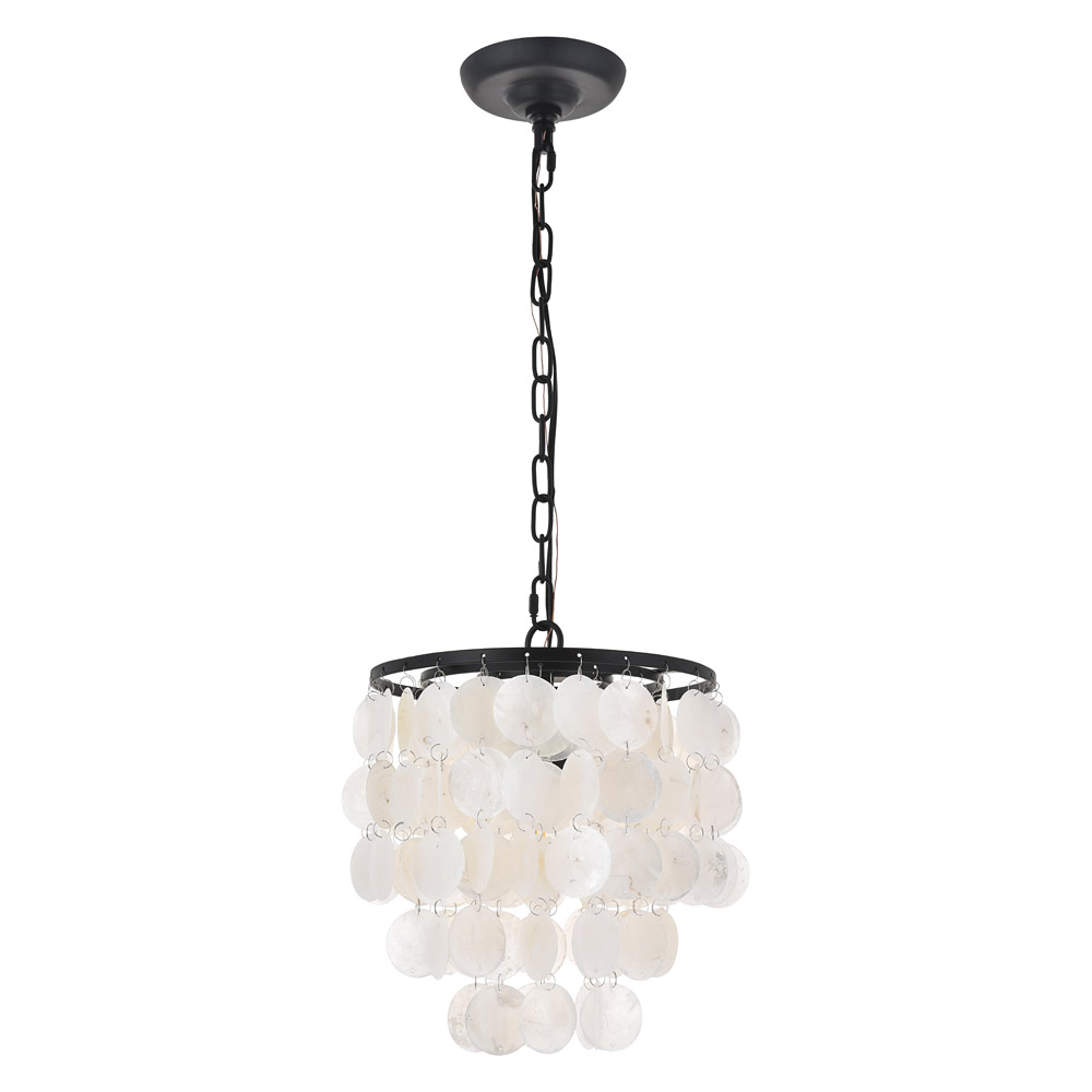 Elegant Selene 1 Light Pendant - Black, L 10" (LD5050D10BK)