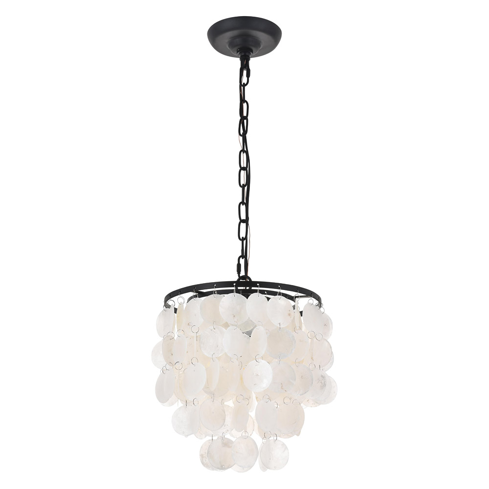 Elegant Selene 1 Light Pendant - Black, L 10" (LD5050D10BK)