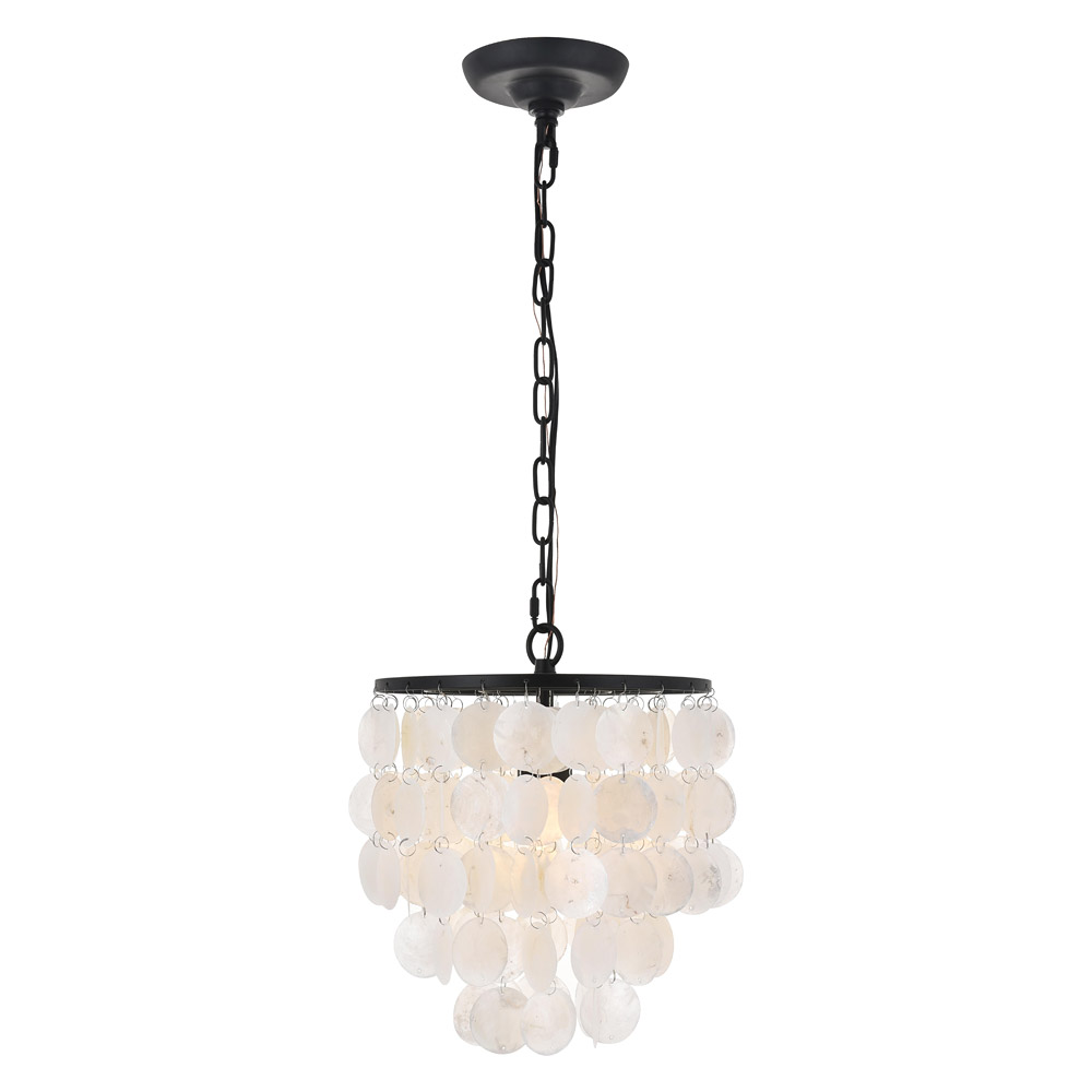 Elegant Selene 1 Light Pendant - Black, L 10" (LD5050D10BK)