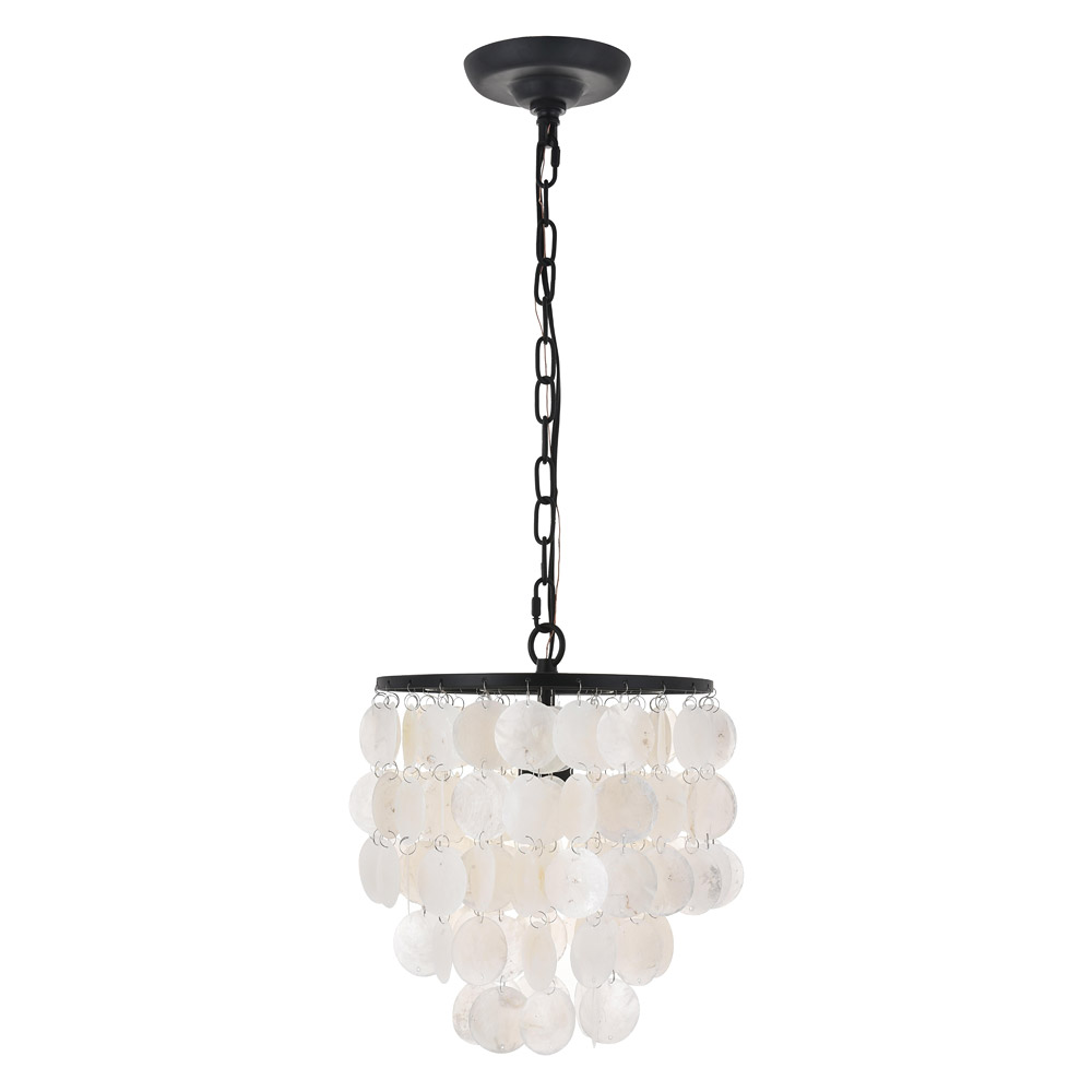 Elegant Selene 1 Light Pendant - Black, L 10" (LD5050D10BK)