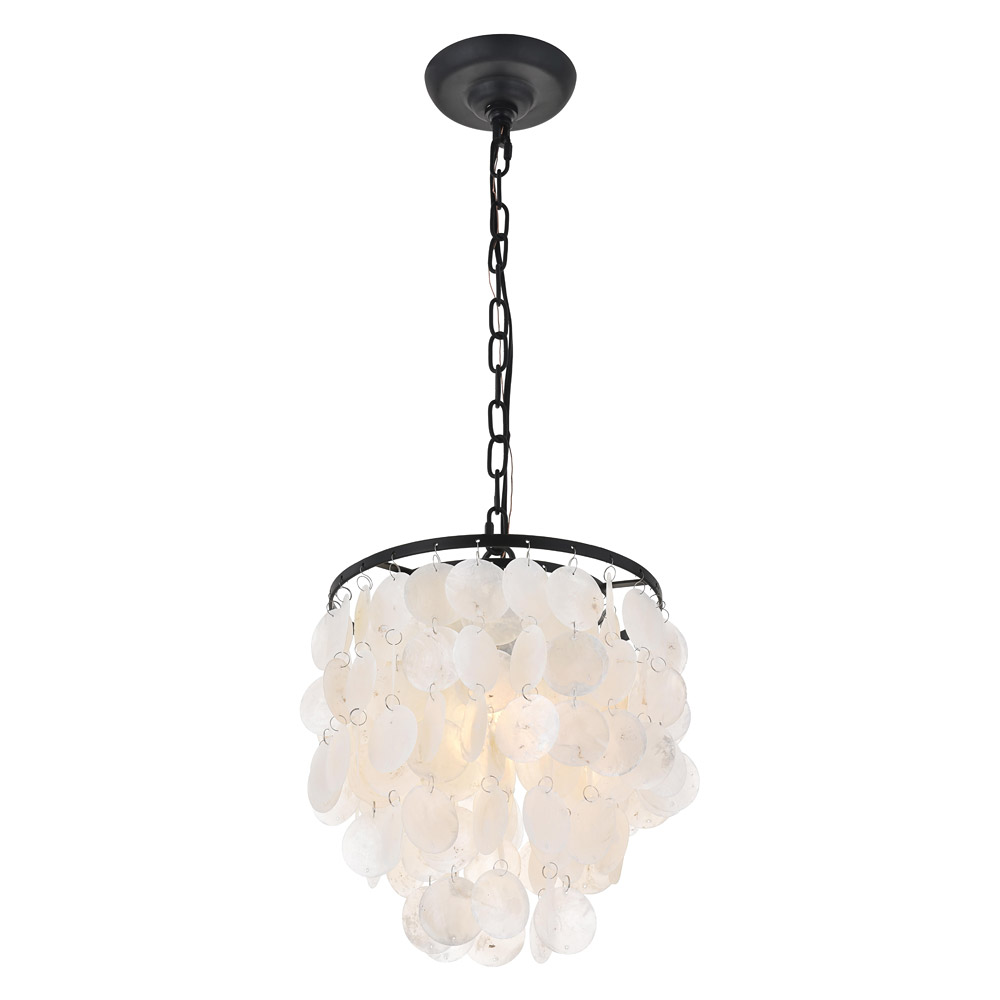 Elegant Selene 1 Light Pendant - Black, L 10" (LD5050D10BK)