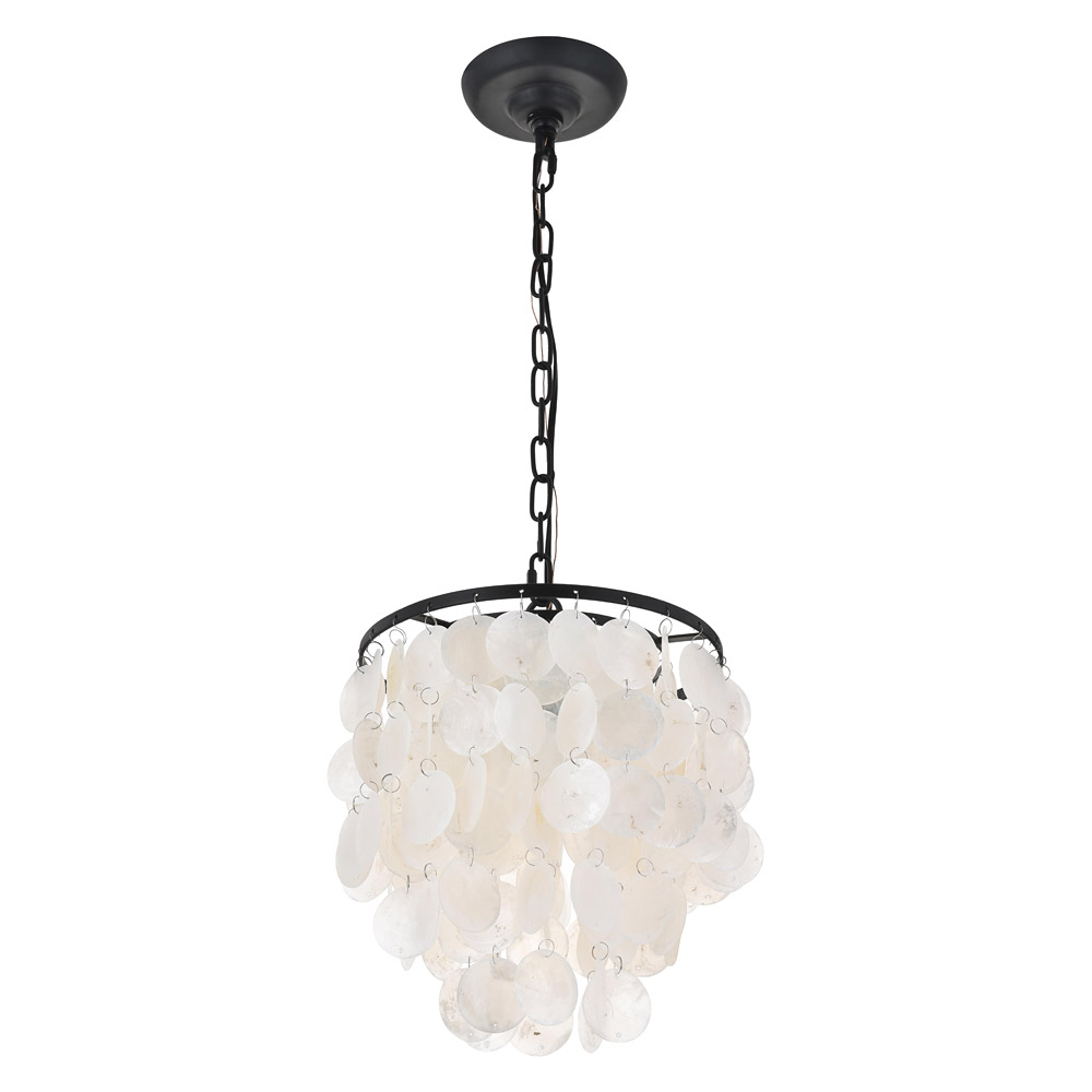 Elegant Selene 1 Light Pendant - Black, L 10" (LD5050D10BK)