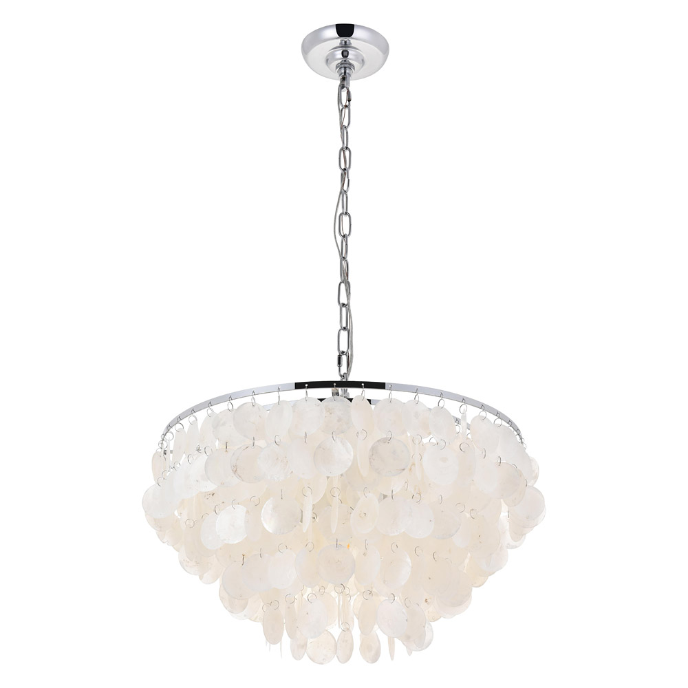 Elegant Selene 1 Light Pendant - Chrome, L 20" (LD5050D20C)