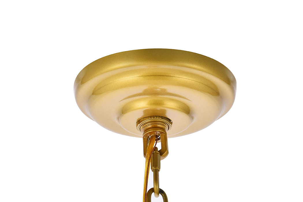 Elegant Rohan Chandelier - Brass, L 42" (LD5056D42BR)