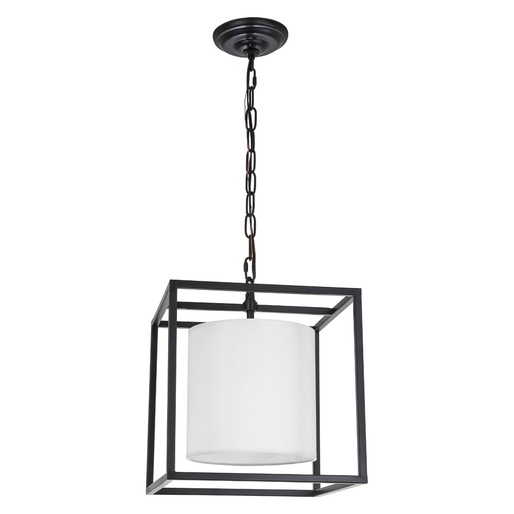 Elegant Pendant Light - Black, L 12" (LD6005D12BK)