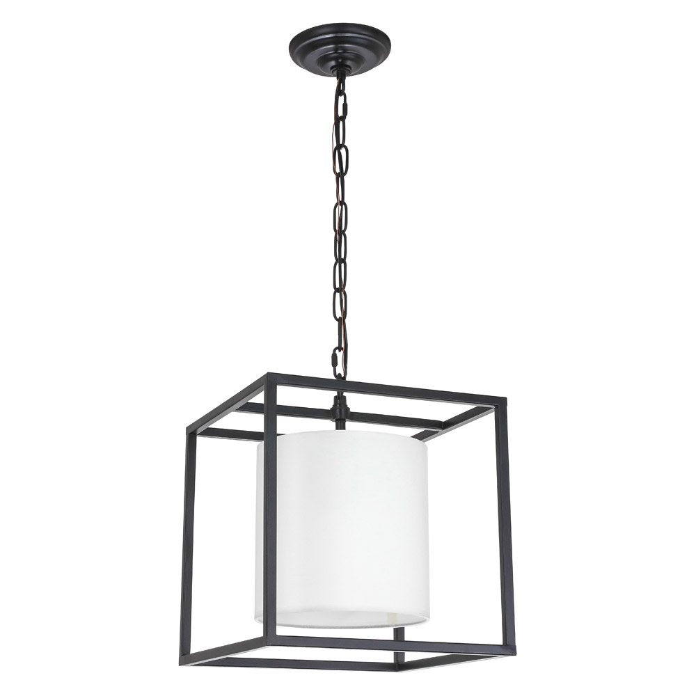 Elegant Pendant Light - Black, L 12" (LD6005D12BK)