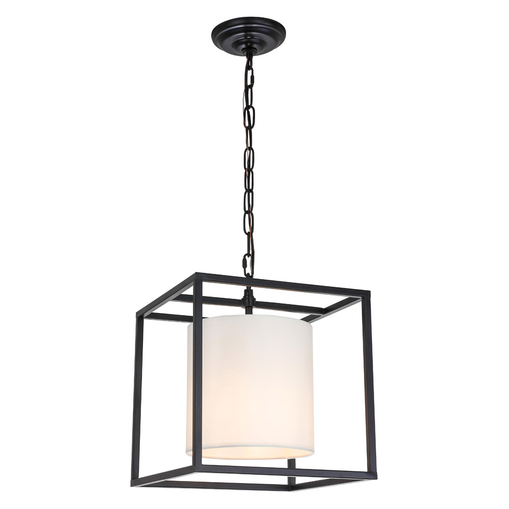 Elegant Pendant Light - Black, L 12" (LD6005D12BK)