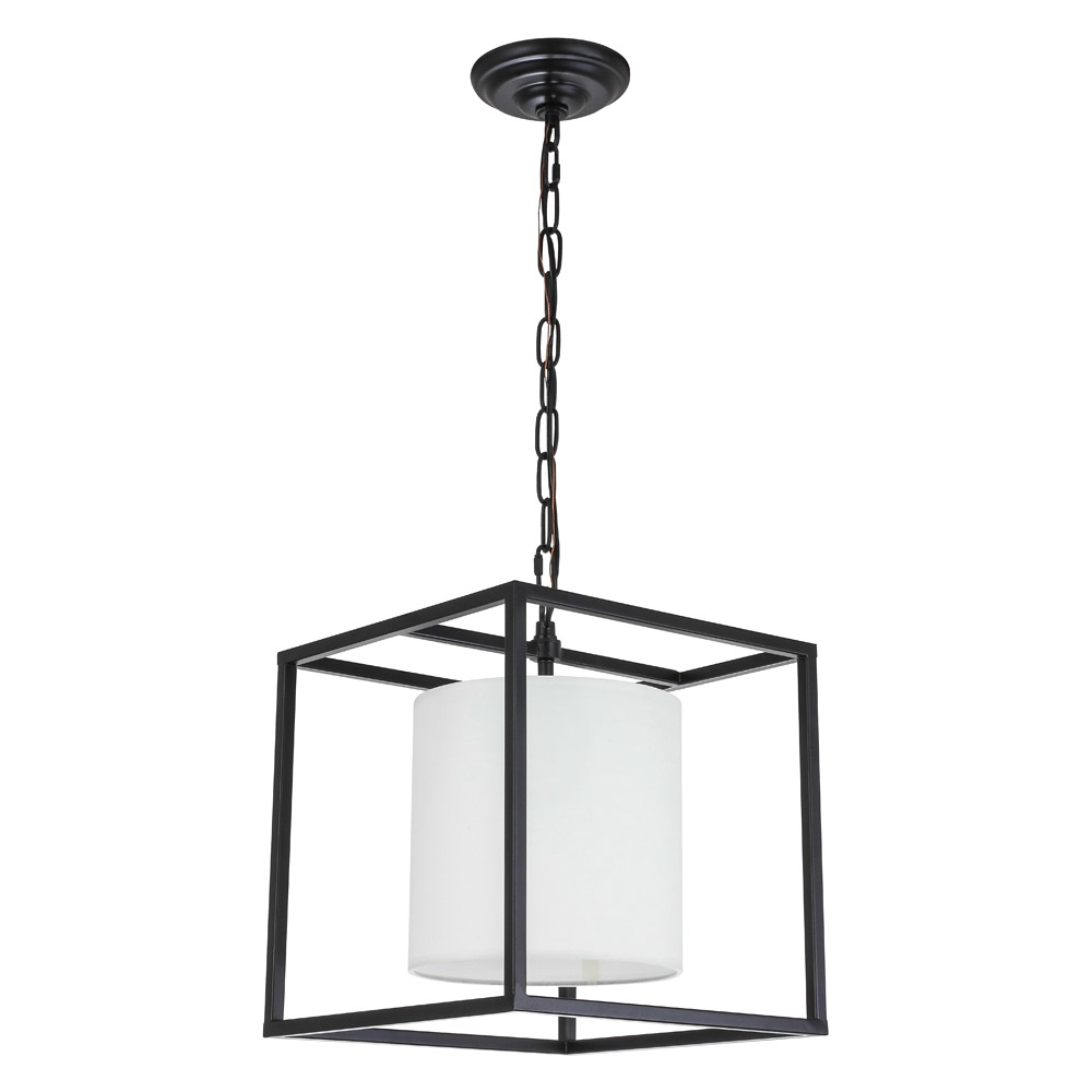 Elegant Pendant Light - Black, L 12" (LD6005D12BK)