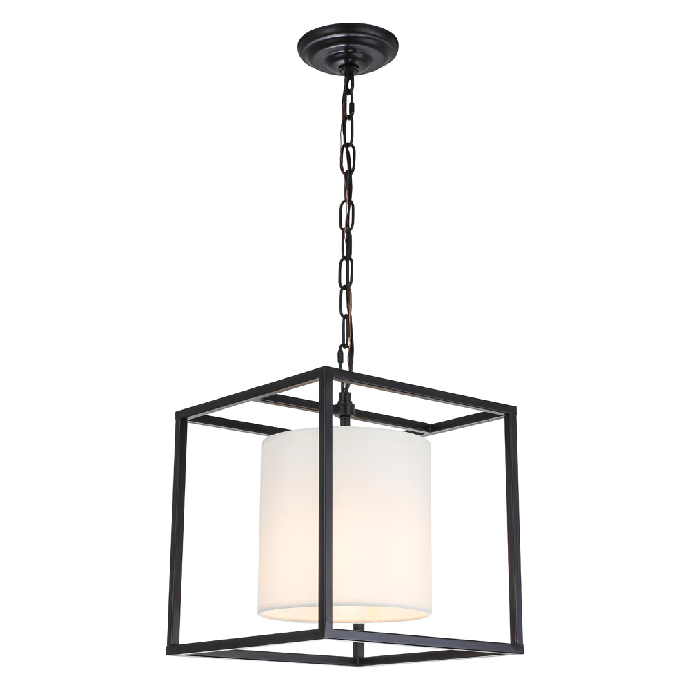 Elegant Pendant Light - Black, L 12" (LD6005D12BK)