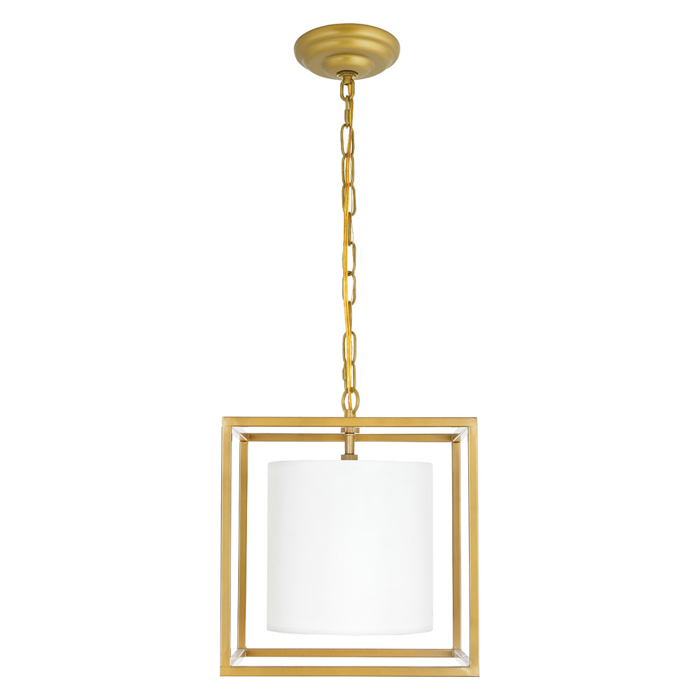 Elegant Pendant Light - Brass, L 12" (LD6005D12BR)