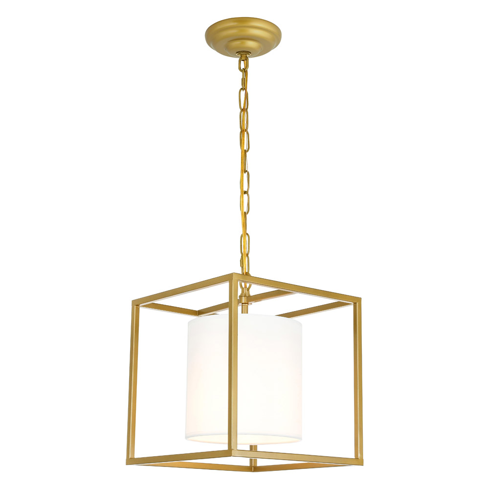 Elegant Pendant Light - Brass, L 12" (LD6005D12BR)