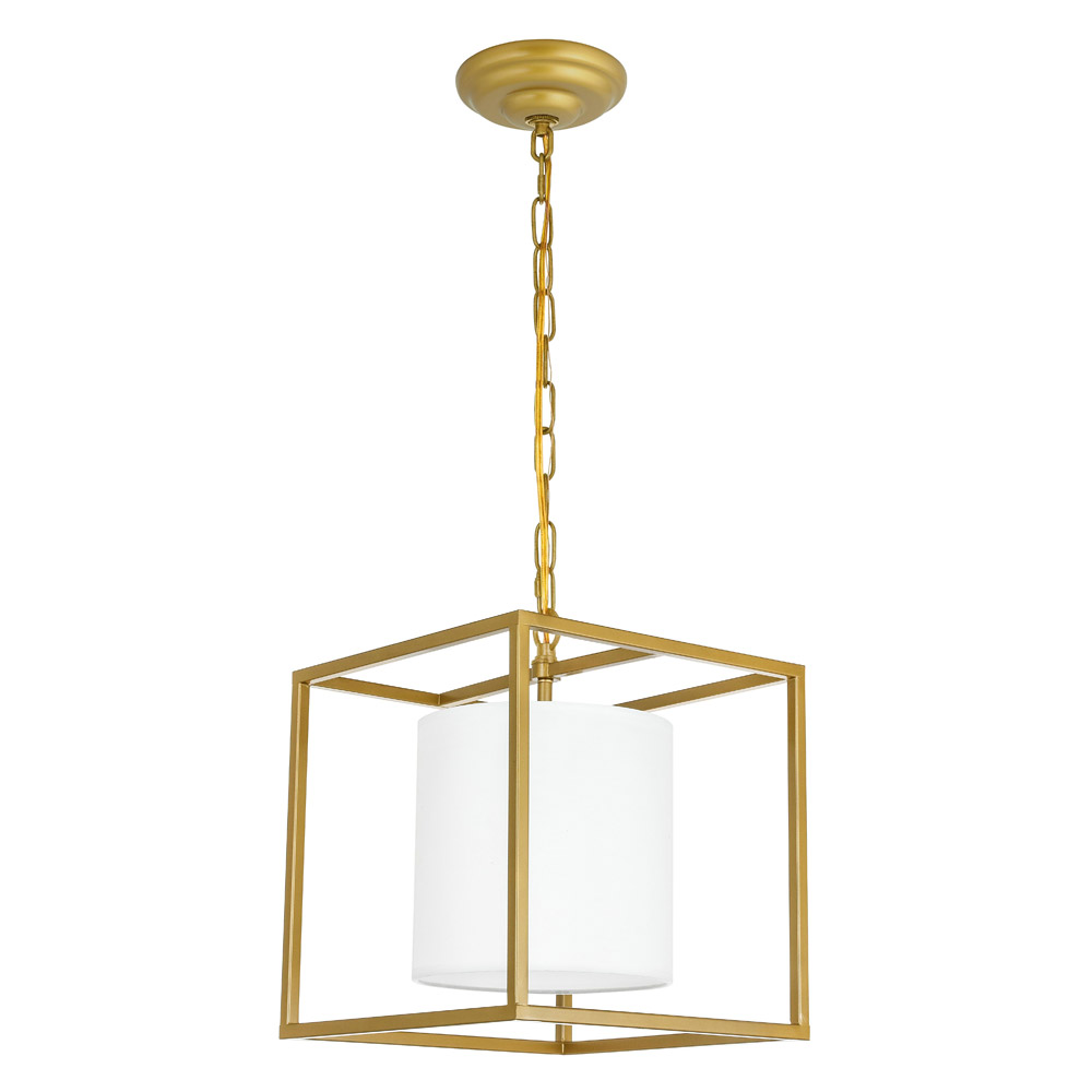 Elegant Pendant Light - Brass, L 12" (LD6005D12BR)