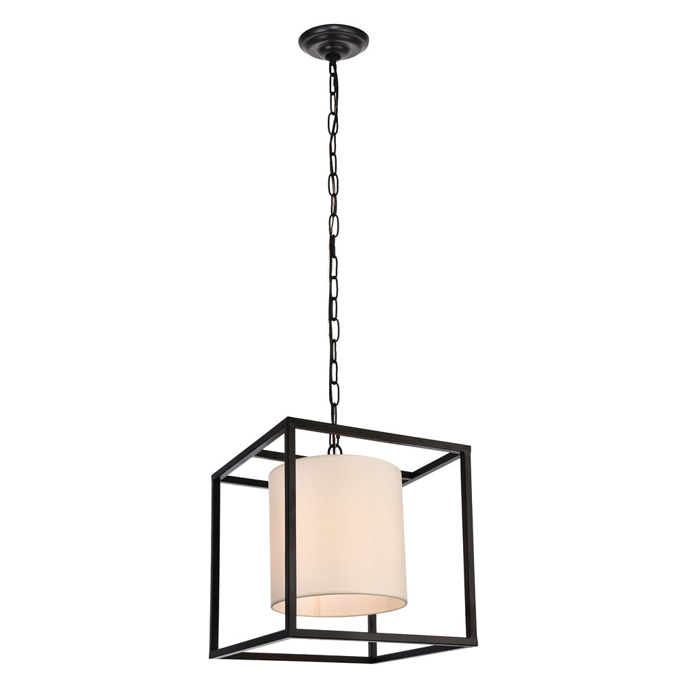 Elegant Pendant Light - Black, L 16" (LD6005D16BK)