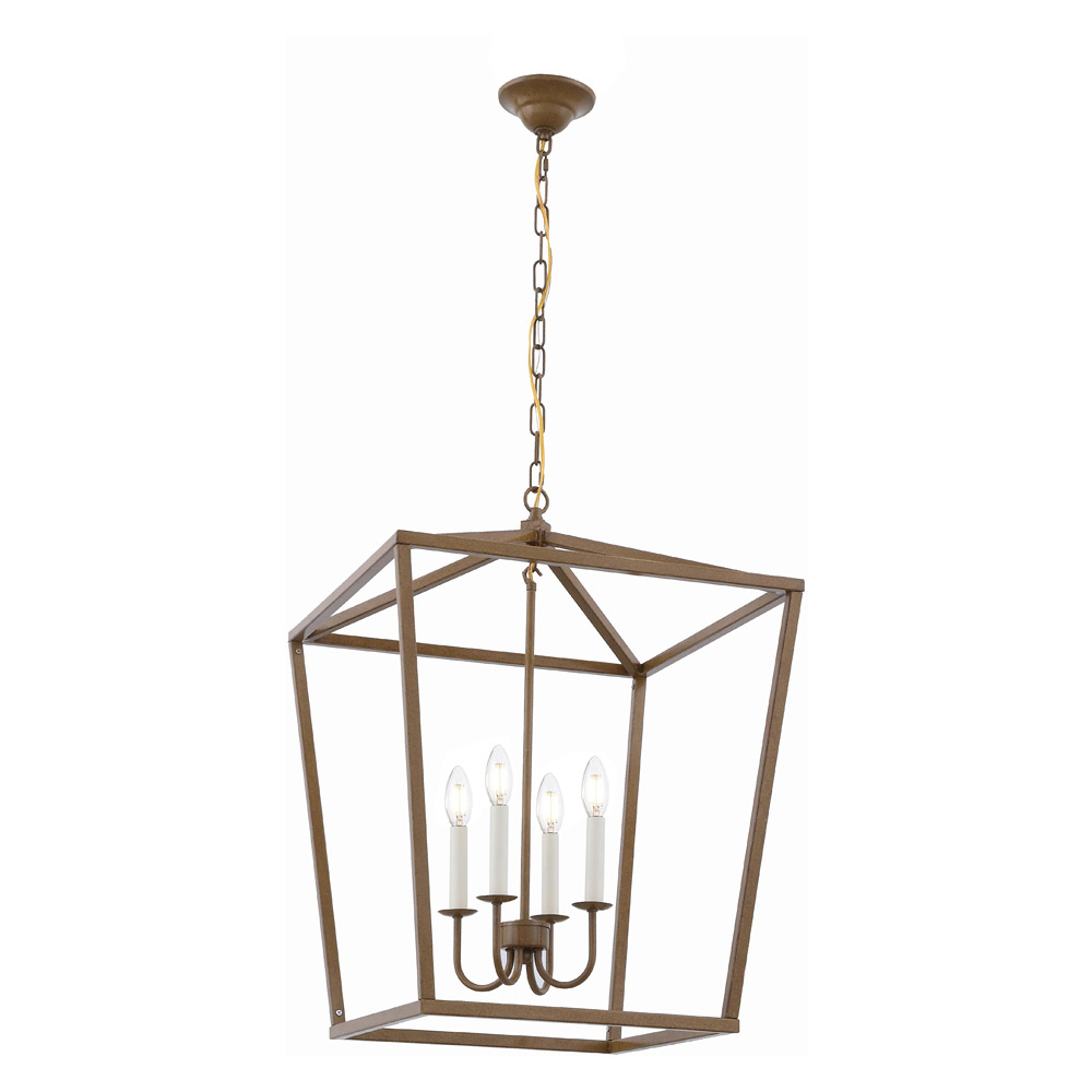 Elegant Maddox 1-Light Pendant - Gold, L 20" (LD6008D20G)