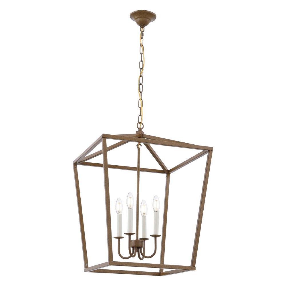 Elegant Maddox 1-Light Pendant - Gold, L 20" (LD6008D20G)