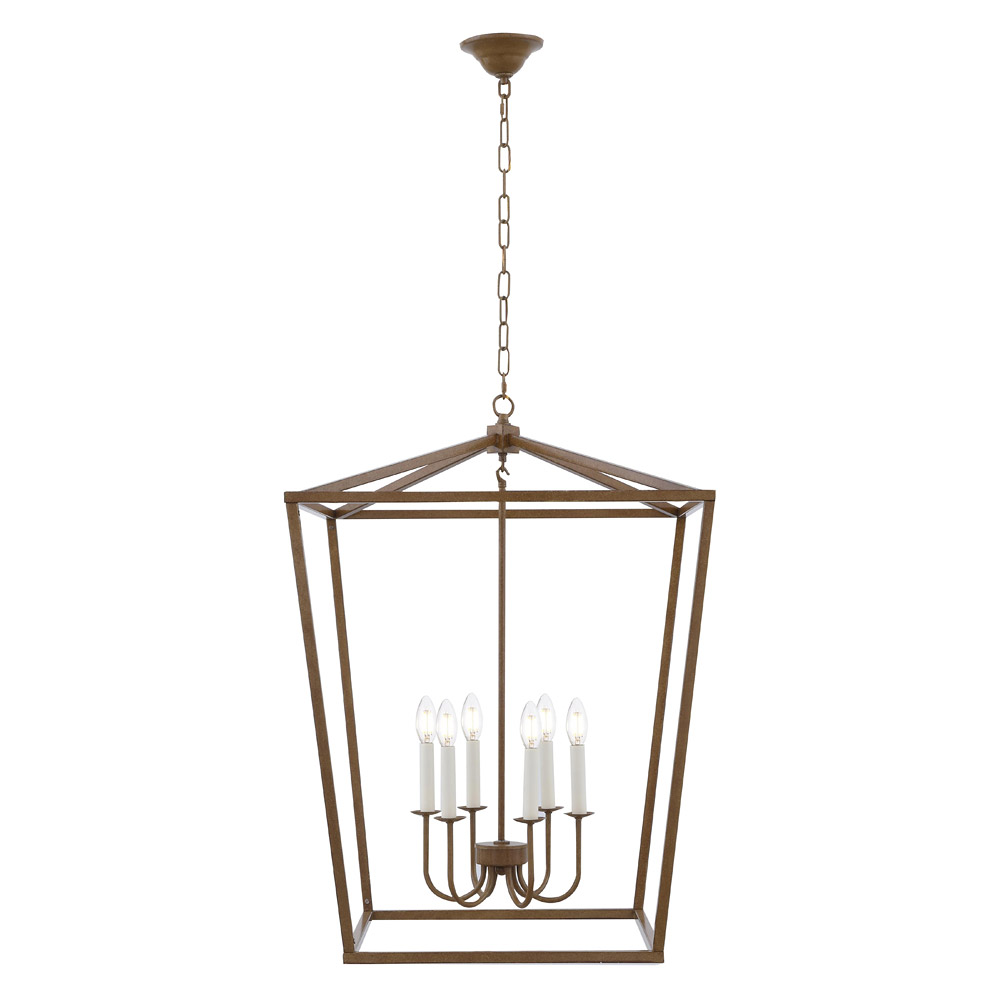 Elegant Maddox 1-Light Pendant - Gold, L 24" (LD6008D24G)