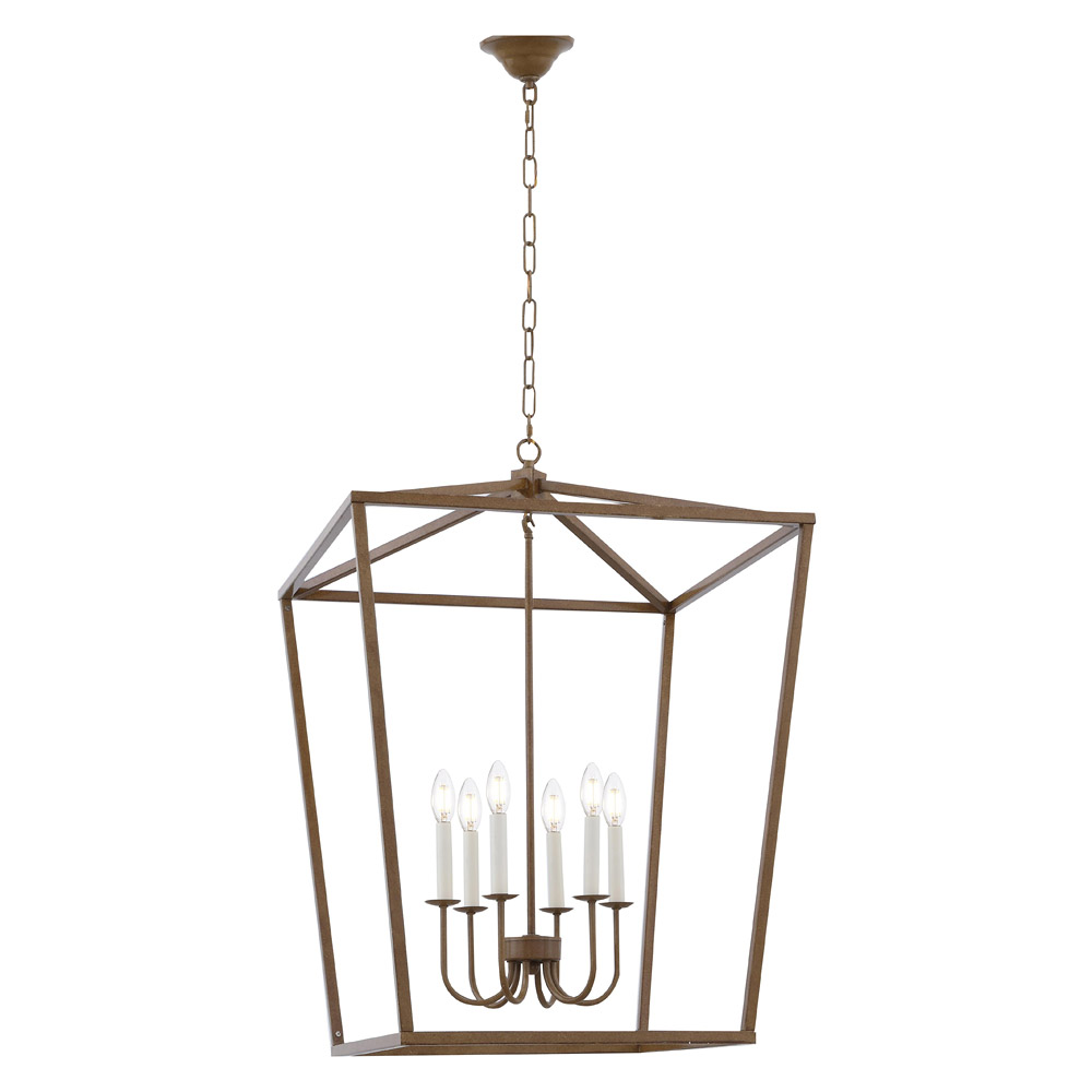 Elegant Maddox 1-Light Pendant - Gold, L 24" (LD6008D24G)