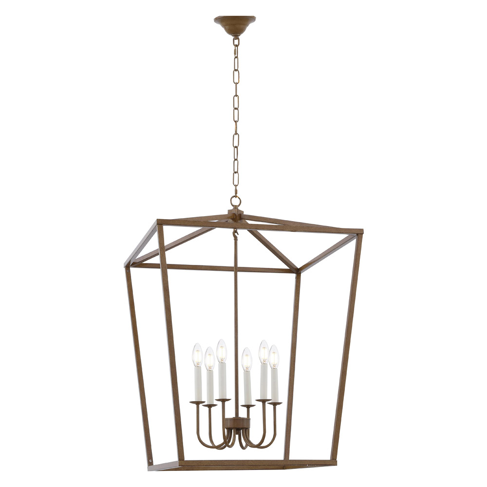 Elegant Maddox 1-Light Pendant - Gold, L 24" (LD6008D24G)