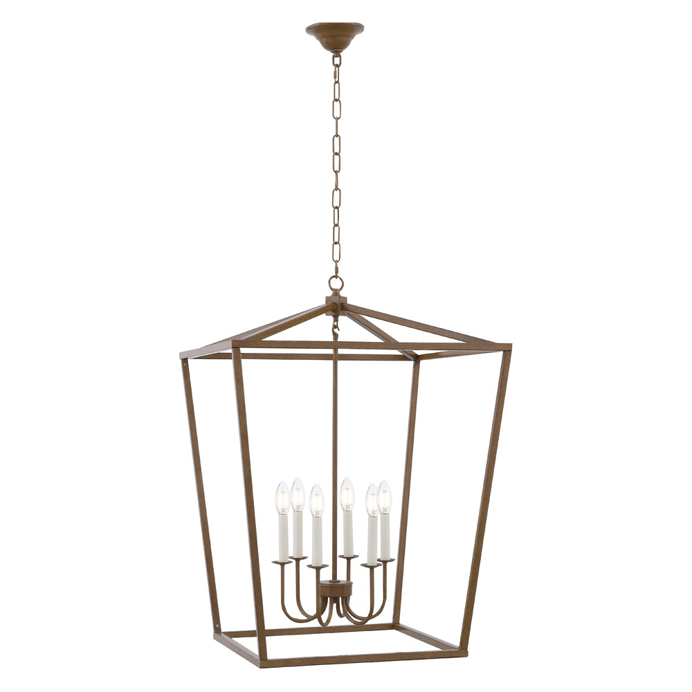 Elegant Maddox 1-Light Pendant - Gold, L 24" (LD6008D24G)