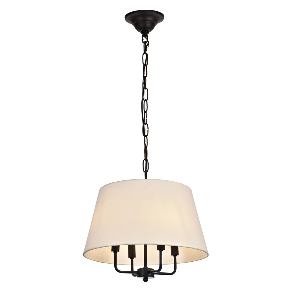 Elegant - Maple 4-Light Pendant (LD6009D17BK)