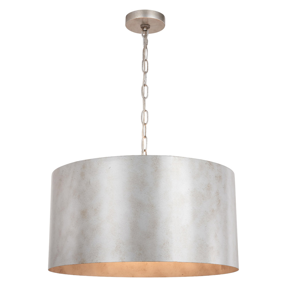 Elegant Miro 1-Light Pendant - Silver, L 20" (LD6015D20S)