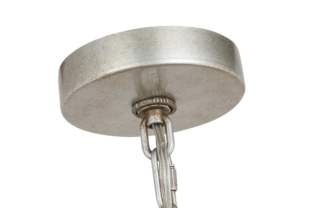 Elegant Miro 1-Light Pendant - Silver, L 20" (LD6015D20S)