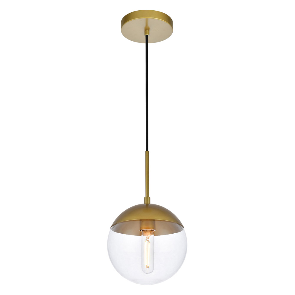 Elegant Pendant Light - Brass, L 8" (LD6031BR)