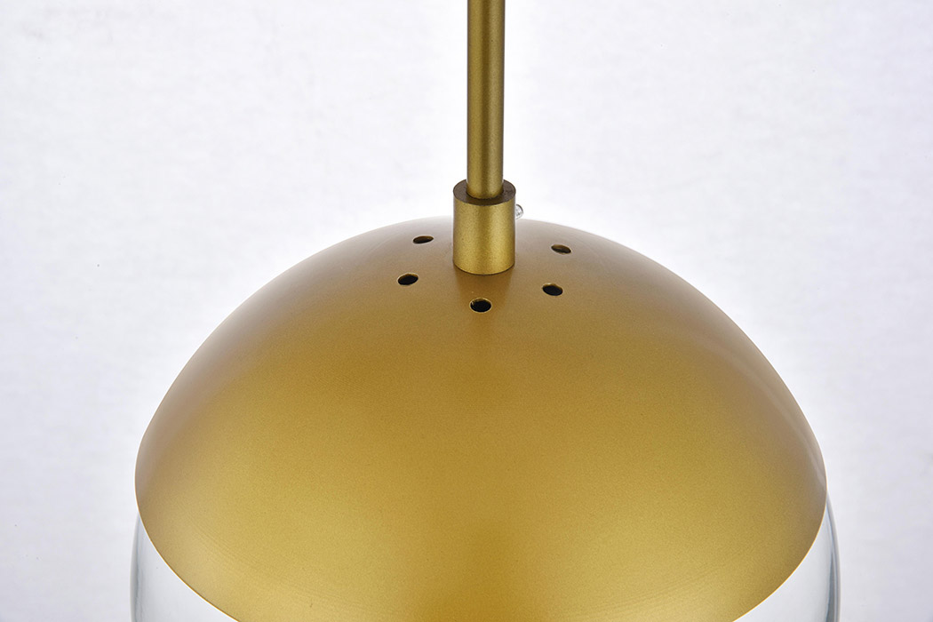 Elegant Pendant Light - Brass, L 8" (LD6031BR)