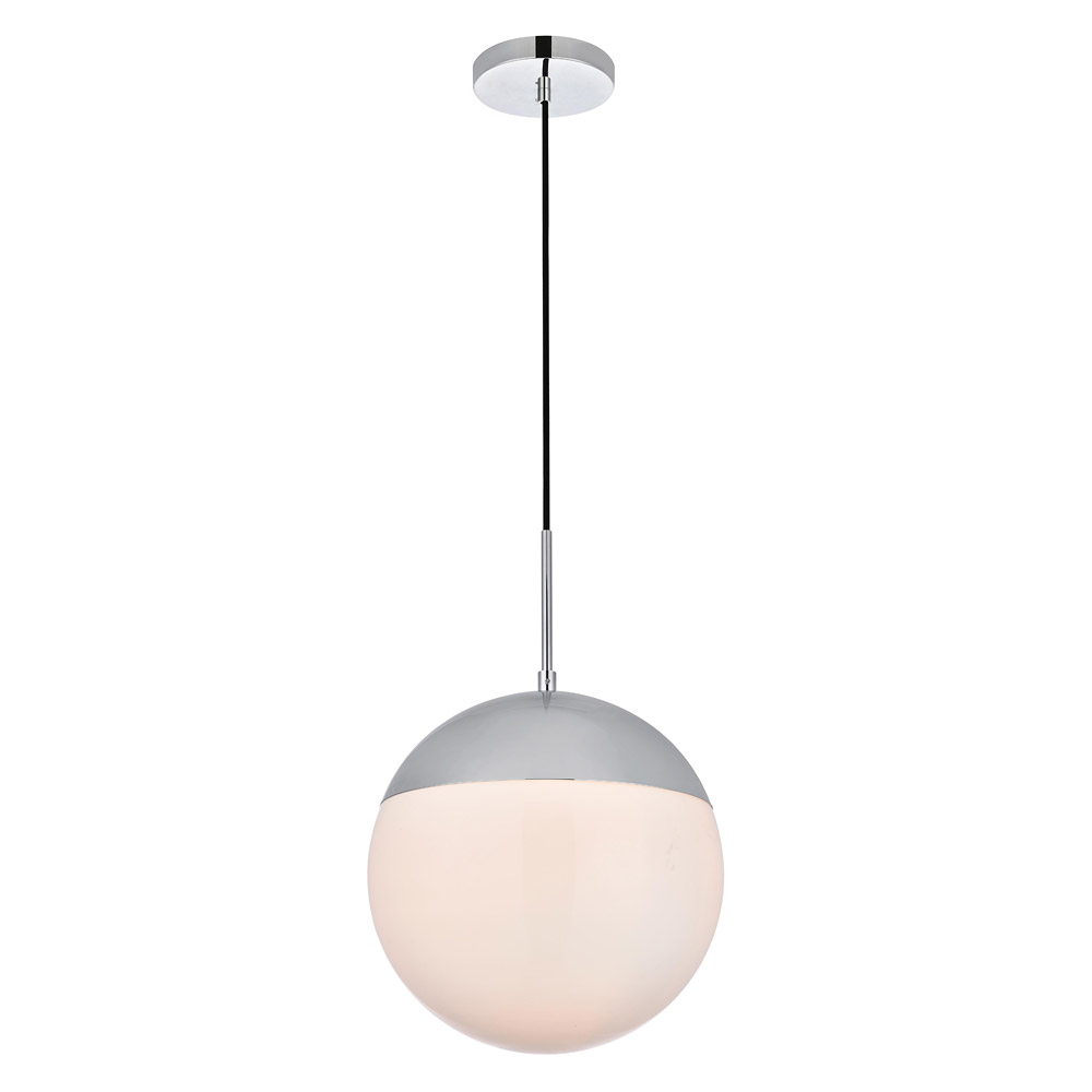 Elegant Pendant Light - Chrome/Glass Matte, L 12" (LD6040C)