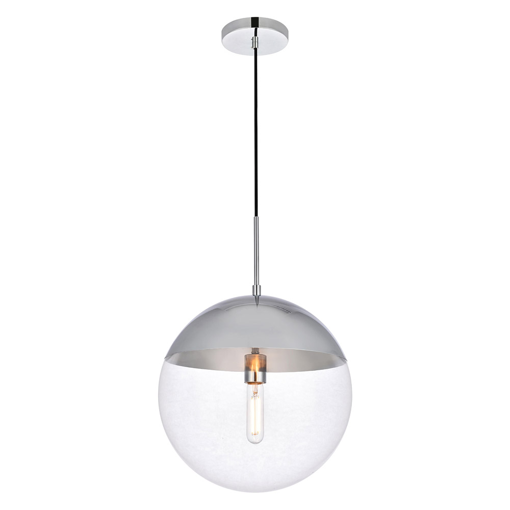 Elegant Pendant Light - Chrome, L 14" (LD6047C)