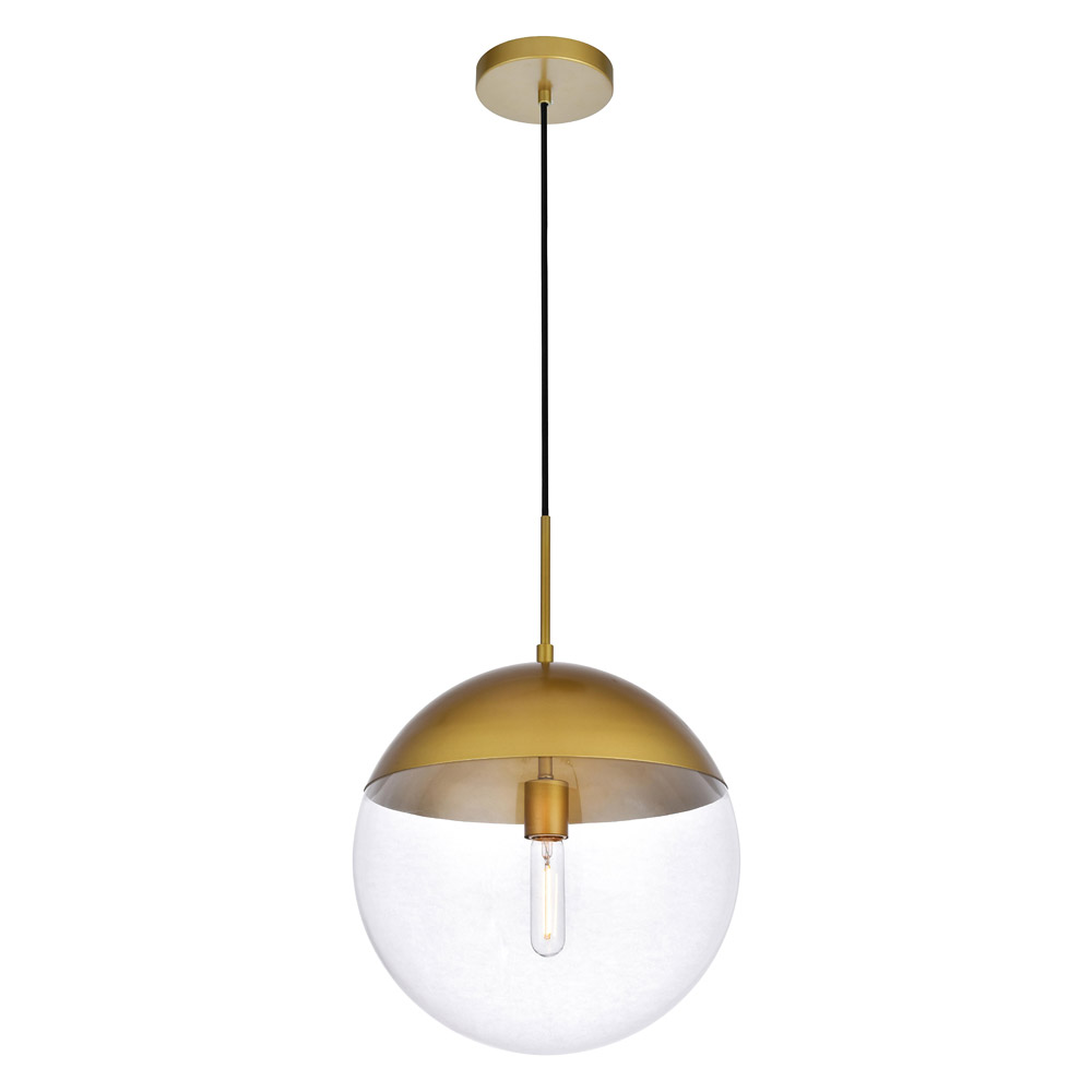 Elegant Pendant Light - Brass, L 14" (LD6049BR)