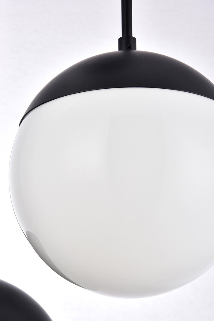 Elegant Pendant Light - Black/Glass Matte (LD6068BK)