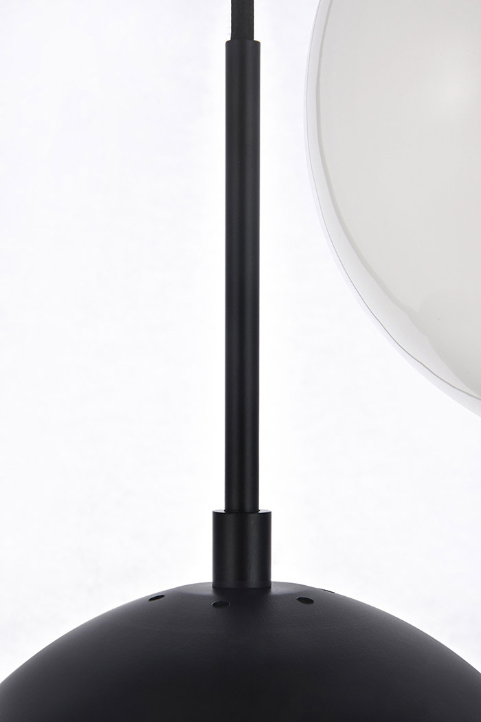 Elegant Pendant Light - Black/Glass Matte (LD6074BK)