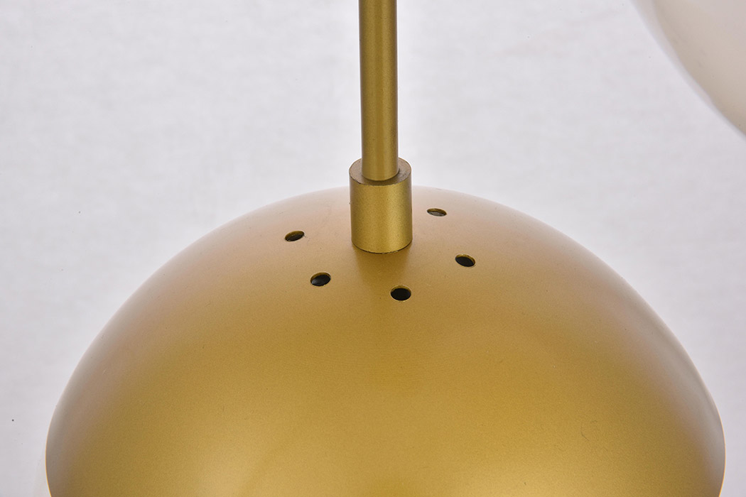 Elegant Pendant Light - Brass/Glass Matte (LD6078BR)