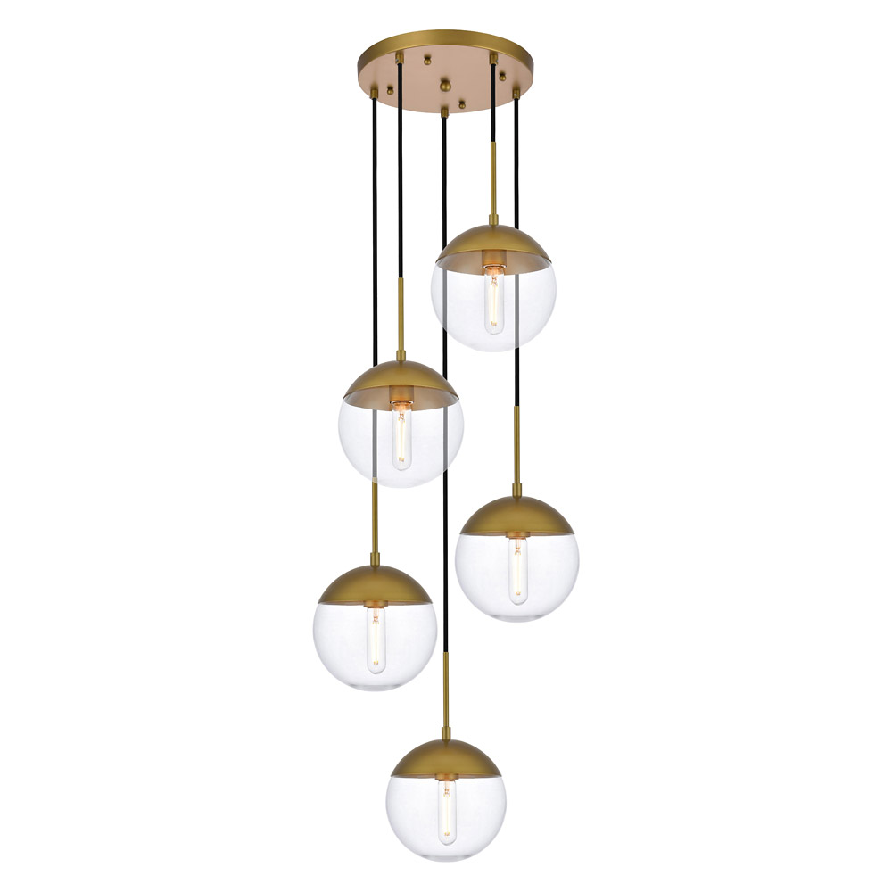 Elegant Pendant Light - Brass (LD6079BR)