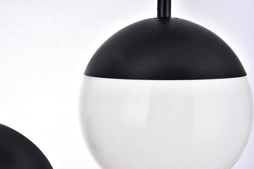 Elegant Pendant Light - Black/Glass Matte (LD6080BK)