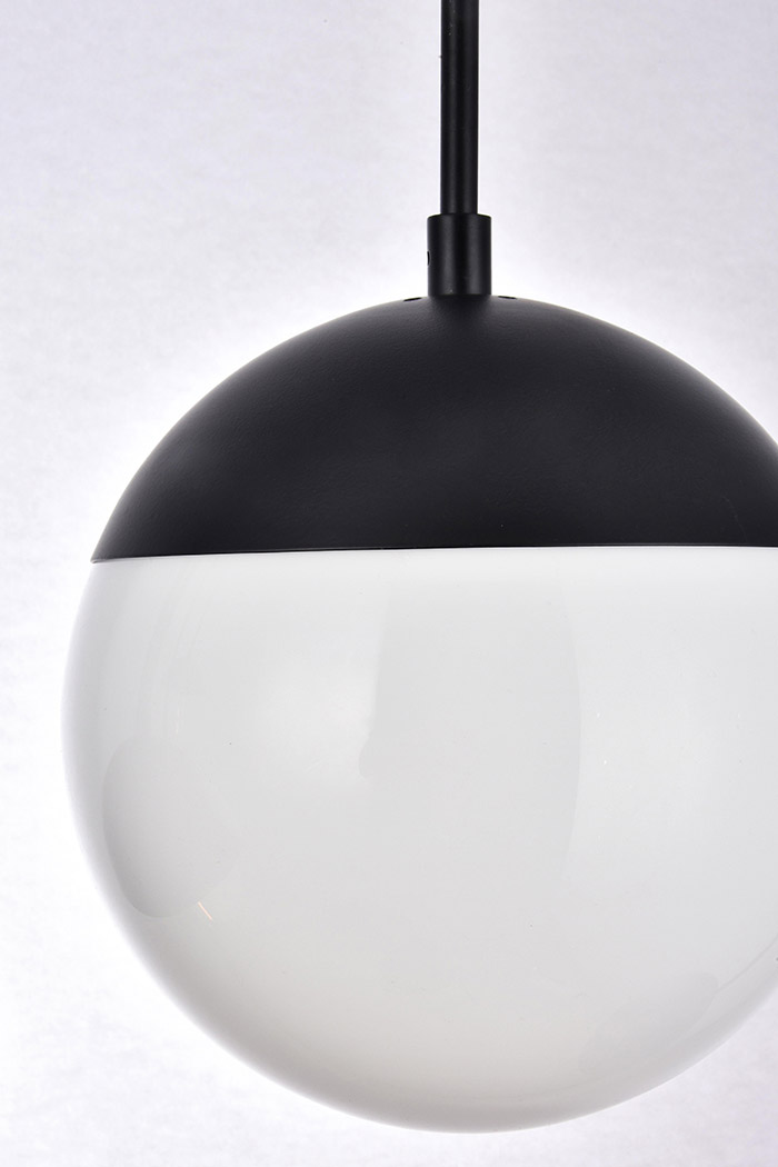 Elegant Pendant Light - Black/Glass Matte (LD6080BK)