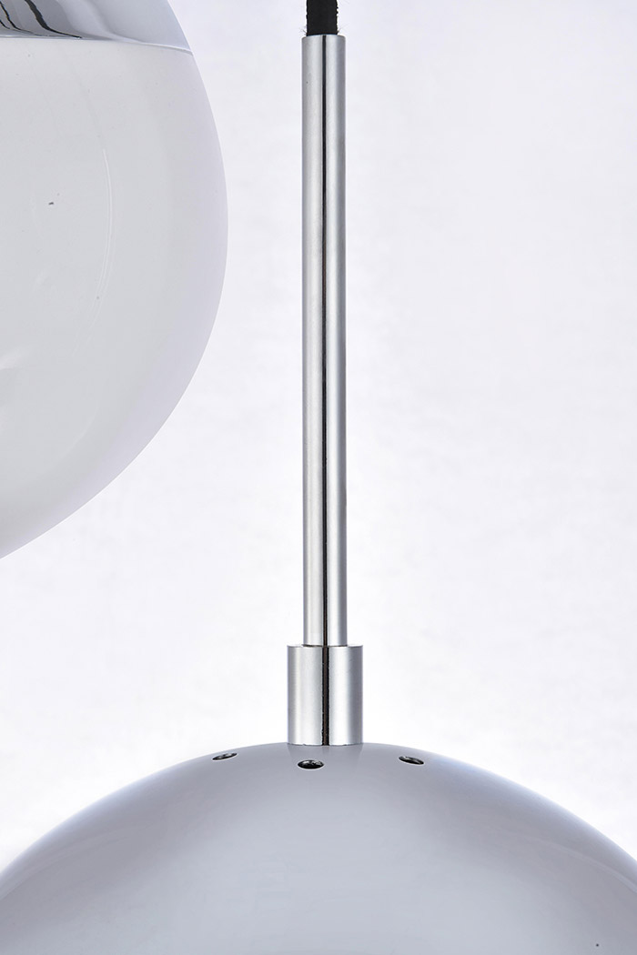 Elegant Pendant Light - Chrome/Glass Matte (LD6082C)