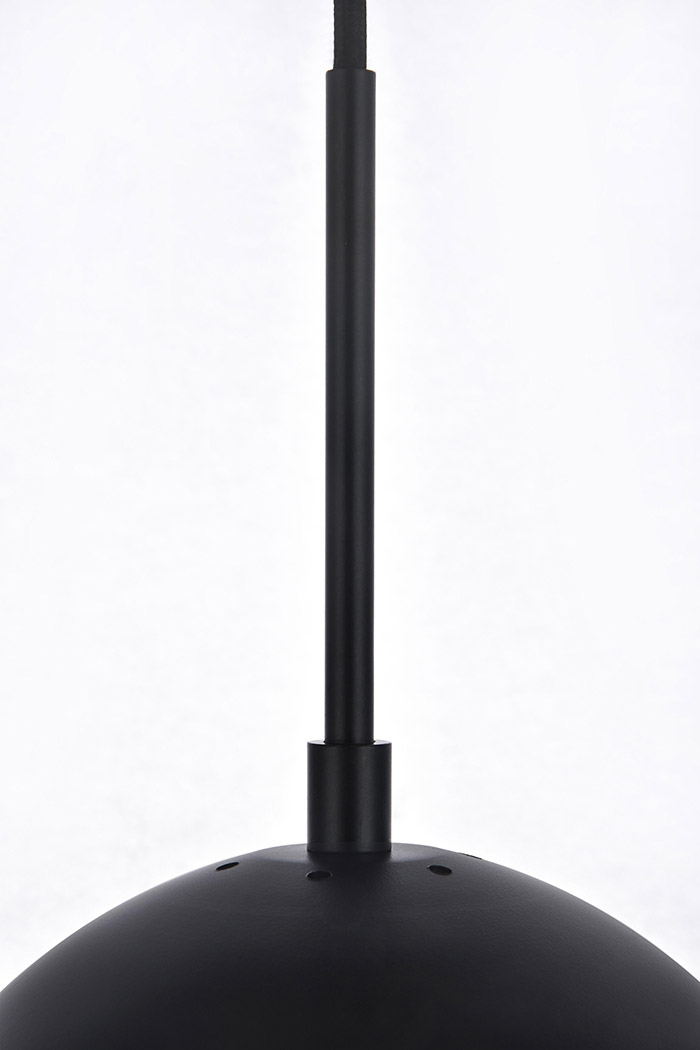 Elegant Pendant Light - Black/Glass Matte (LD6086BK)