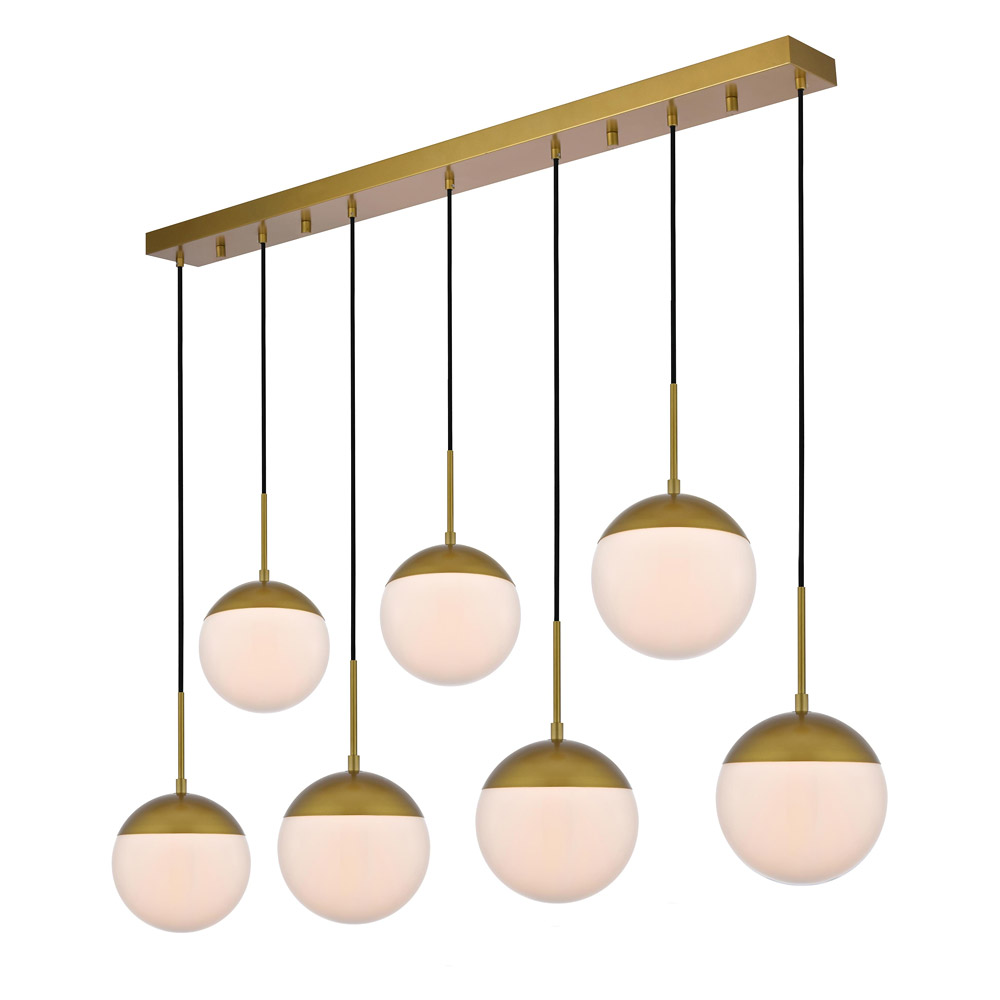 Elegant Pendant Light - Brass/Glass Matte (LD6090BR)