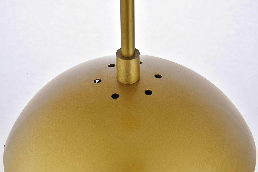 Elegant Pendant Light - Brass/Glass Matte (LD6090BR)