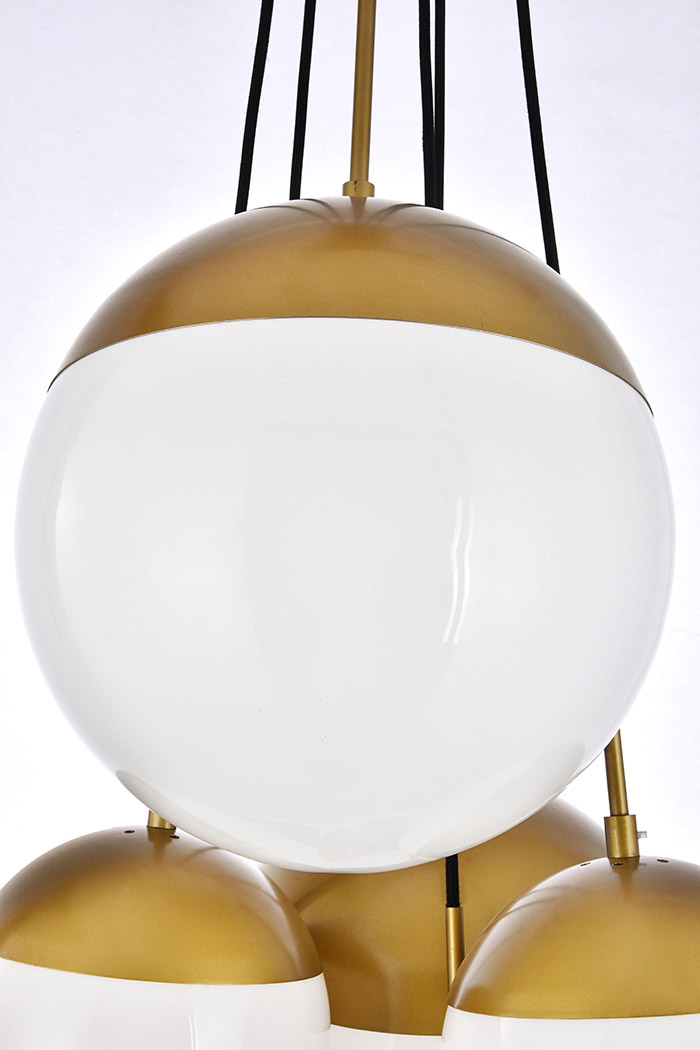 Elegant Pendant Light - Brass/Glass Matte (LD6096BR)