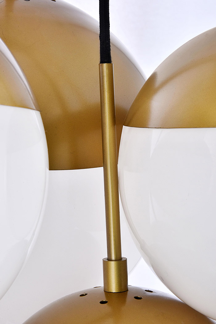 Elegant Pendant Light - Brass/Glass Matte (LD6096BR)