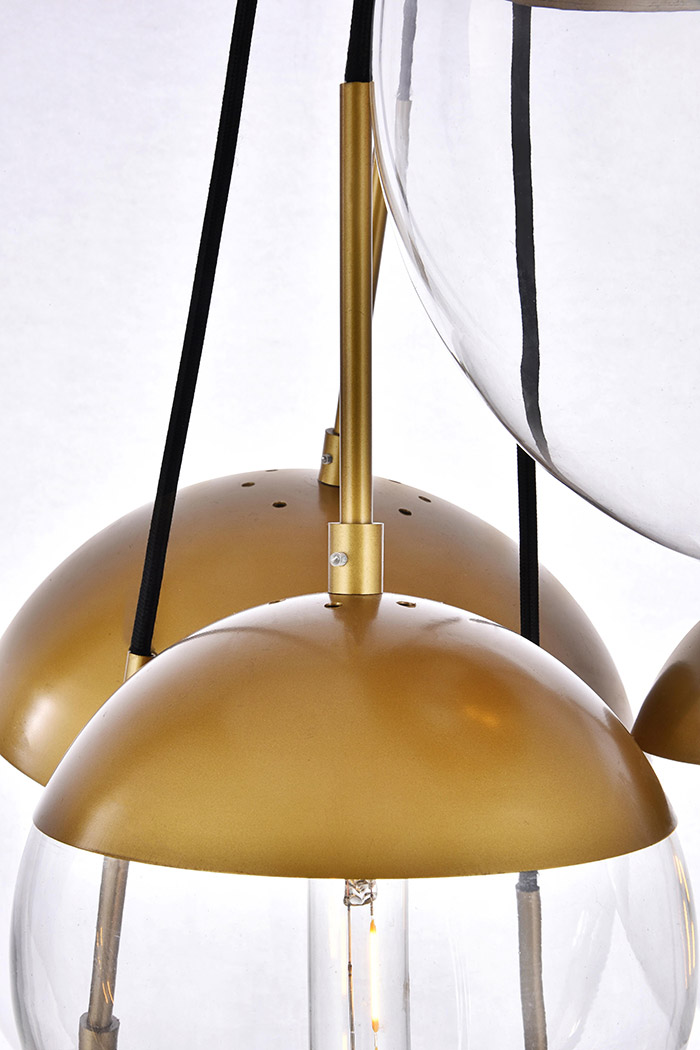 Elegant Pendant Light - Brass (LD6097BR)