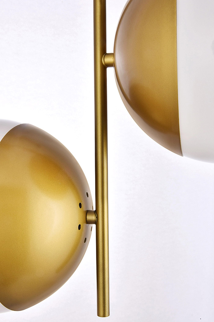 Elegant Pendant Light - Brass/Glass Matte (LD6120BR)