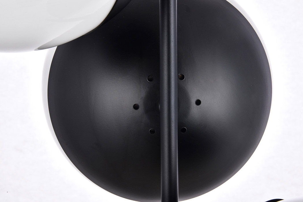 Elegant Pendant Light - Black/Glass Matte (LD6122BK)