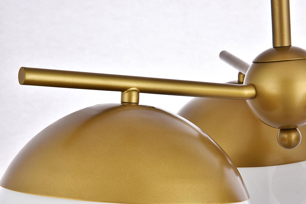 Elegant Pendant Light - Brass/Glass Matte (LD6132BR)