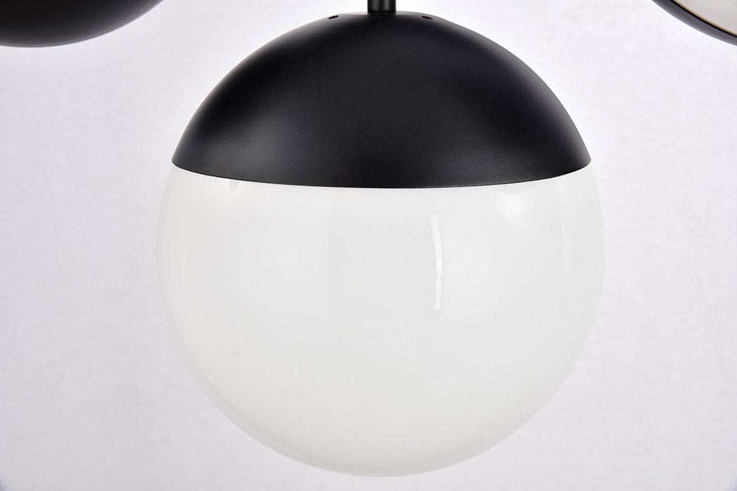 Elegant Pendant Light - Black/Glass Matte (LD6134BK)