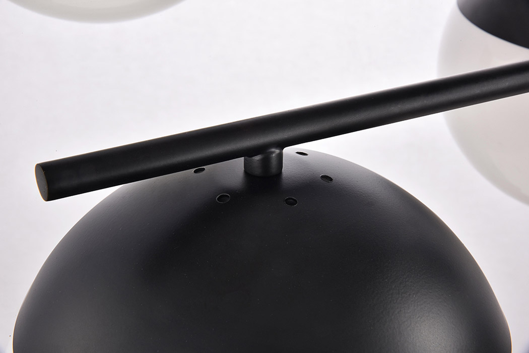 Elegant Pendant Light - Black/Glass Matte (LD6140BK)